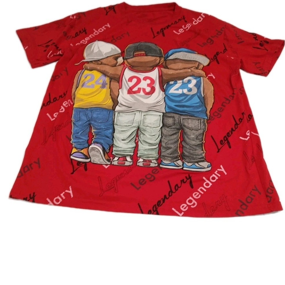 Michael Jordan Kobe Bryant LeBron James XL Launder Legendary All Over Print RARE